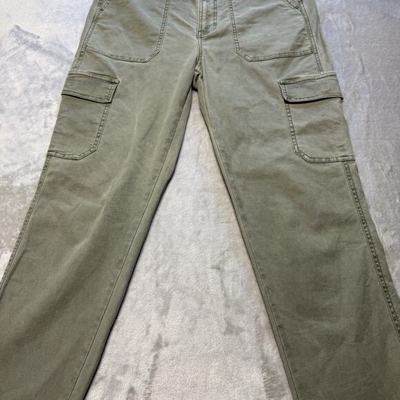 J. Crew Pants Womens 29 Slim Fit Cargo Military Green Pockets Stretch Chinos - Picture 4 of 14